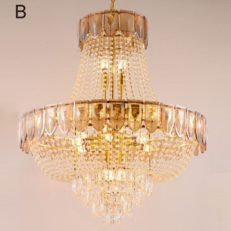 Lampadario a sospensione in cristallo moderno minimalista 21 luci E12/E14