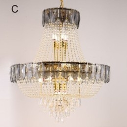Lampadario a sospensione in cristallo moderno minimalista 21 luci E12/E14