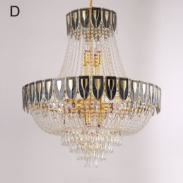 Lampadario a sospensione in cristallo moderno minimalista 21 luci E12/E14