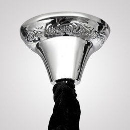Lampadario rustico Crystal in vetro trasparente con cristalli neri