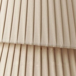Lampada a sospensione stile crema francese con paralume in tessuto a doppio strato E26/E27