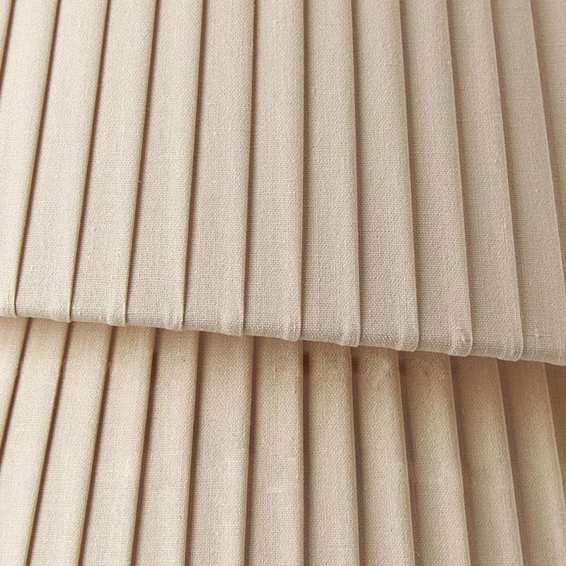 Lampada a sospensione stile crema francese con paralume in tessuto a doppio strato E26/E27