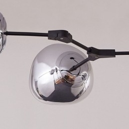 Lampada a sospensione moderna nordica con paralume in vetro colorato elettroplaccato