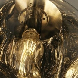 Lampada a sospensione moderna nordica con paralume in vetro colorato elettroplaccato