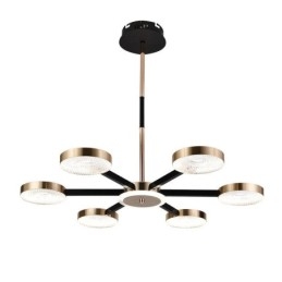 Lampada a sospensione LED minimalista circolare a 7 luci 90W 77×62 cm