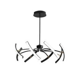 Lampada a sospensione LED minimalista trasformabile 8 luci 64 W 100×100×15 cm