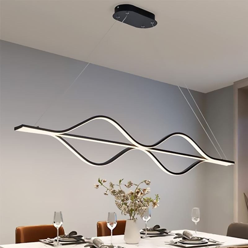 Lampada a sospensione LED minimalista Wave Light