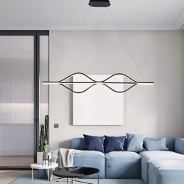Lampada a sospensione LED minimalista Wave Light