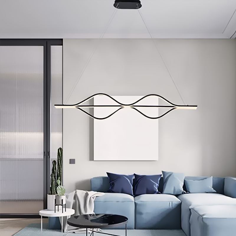 Lampada a sospensione LED minimalista Wave Light