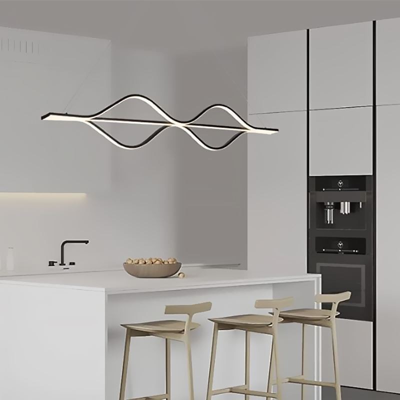 Lampada a sospensione LED minimalista Wave Light