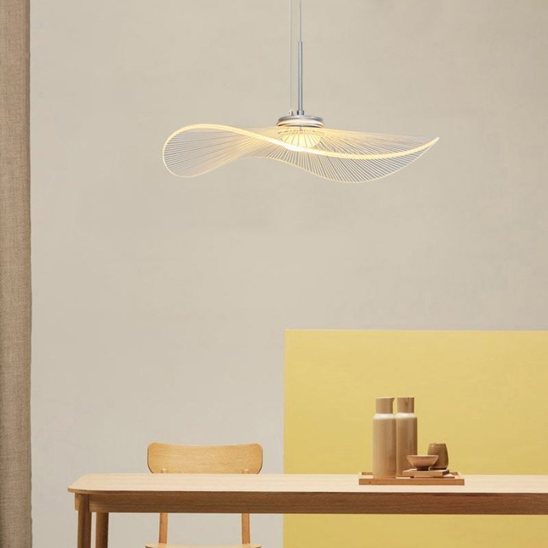 Lampada a sospensione LED in acrilico a foglia di loto, 16 W, 39 x 39 x 6 cm