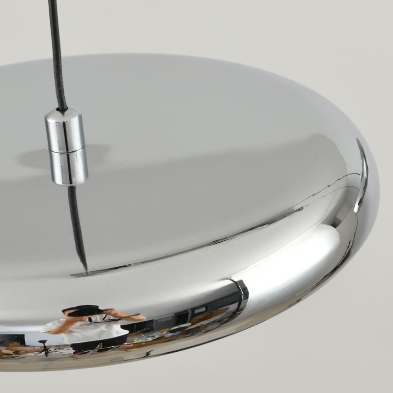 Lampada a sospensione rotonda a 3 teste, 50 W, luce tricromatica, cavo regolabile 150 cm