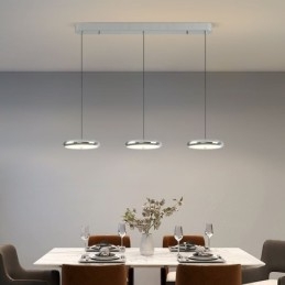 Lampada a sospensione a 3 luci moderna semplice