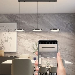 Lampada a sospensione a 3 luci moderna semplice