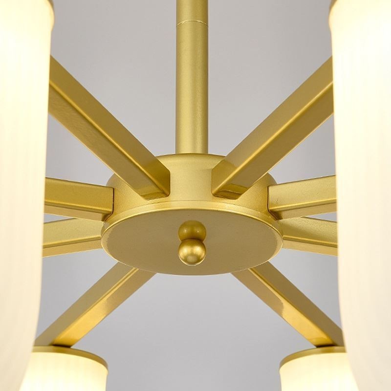 Lampadario a sospensione a U stile francese crema