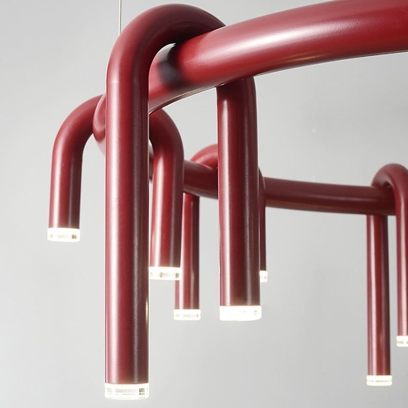 Lampada a sospensione nordica moderna circolare a U