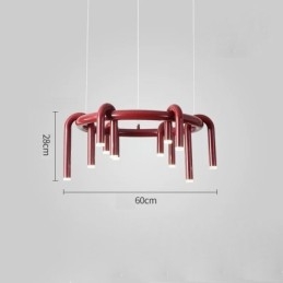 Lampada a sospensione nordica moderna circolare a U