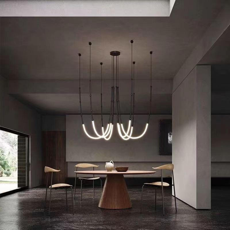 Creative Line Bamboo Lampada a sospensione nera e oro