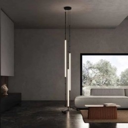 Creative Line Bamboo Lampada a sospensione nera e oro