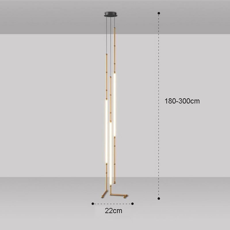 Creative Line Bamboo Lampada a sospensione nera e oro
