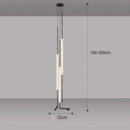 Creative Line Bamboo Lampada a sospensione nera e oro