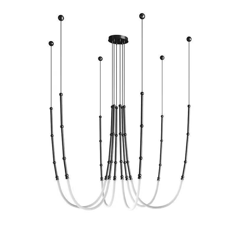 Creative Line Bamboo Lampada a sospensione nera e oro