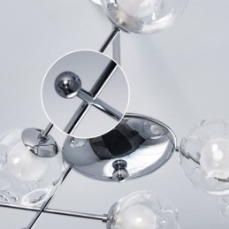 Lampada a sospensione in vetro Magic Beans stile europeo, 6/8/10 luci