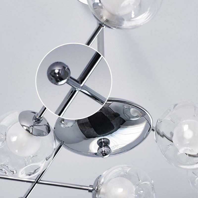 Lampada a sospensione in vetro Magic Beans stile europeo, 6/8/10 luci