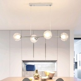 Lampada a sospensione in vetro Magic Bean europea a 4 luci
