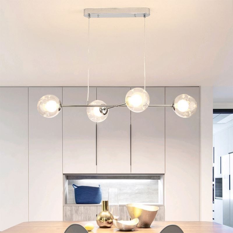 Lampada a sospensione in vetro Magic Bean europea a 4 luci