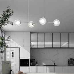 Lampada a sospensione in vetro Magic Bean europea a 4 luci