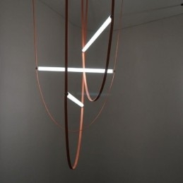 Lampada a sospensione Wabi Sabi con cintura decorativa