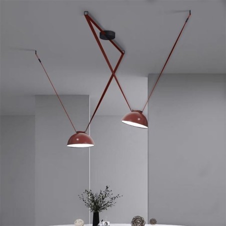 Lampada a sospensione a cintura stile europeo semplice Wabi Sabi