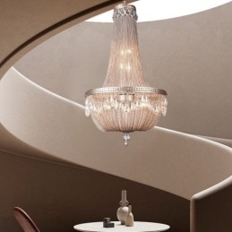 Lampada a sospensione retrò americana Duplex Tassel in alluminio con catena da soffitto