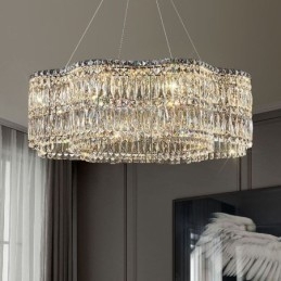 Lampada a sospensione moderna in cristallo di vetro