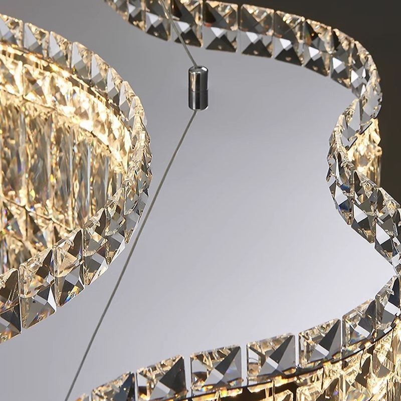 Lampada a sospensione moderna in cristallo di vetro