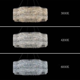 Lampada a sospensione moderna in cristallo di vetro