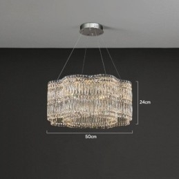 Lampada a sospensione moderna in cristallo di vetro