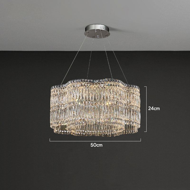 Lampada a sospensione moderna in cristallo di vetro