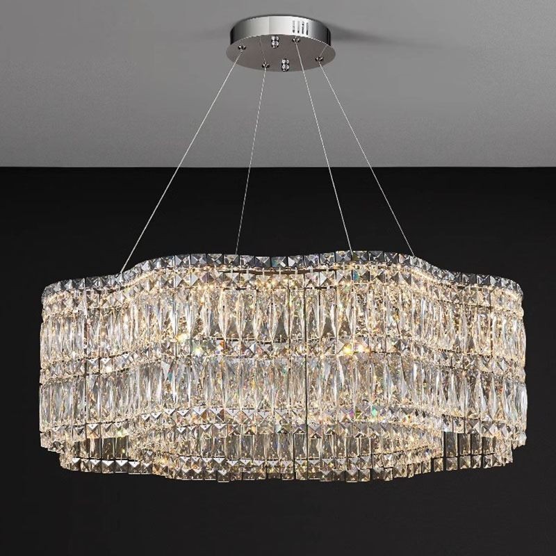 Lampada a sospensione moderna in cristallo di vetro