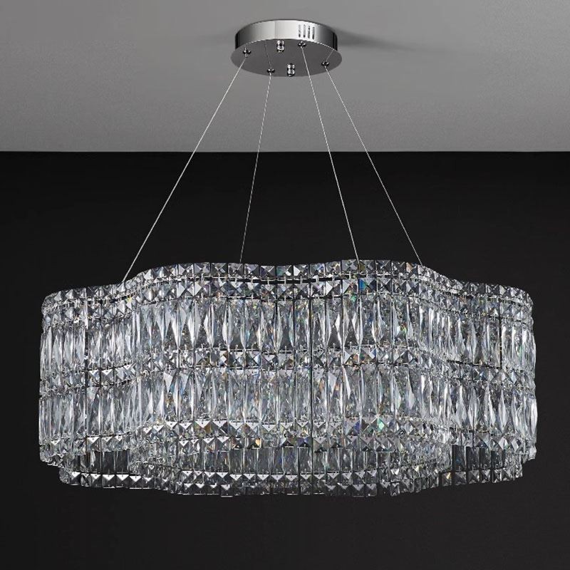Lampada a sospensione moderna in cristallo di vetro