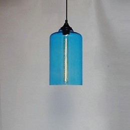 Lampada a sospensione bottiglia 1 luce in ferro verniciato conciso