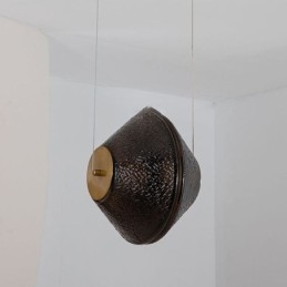 Lampada a sospensione moderna in vetro singolo, piccola, 1 luce, 10 W, 20 x 20 x 22 cm