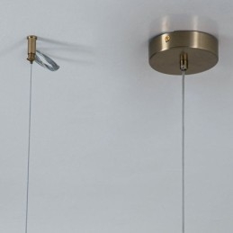Lampada a sospensione moderna in vetro singolo, piccola, 1 luce, 10 W, 20 x 20 x 22 cm