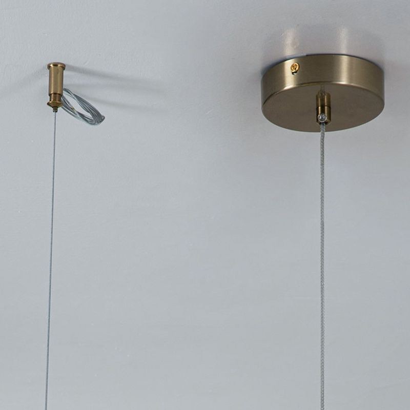 Lampada a sospensione moderna in vetro singolo, piccola, 1 luce, 10 W, 20 x 20 x 22 cm