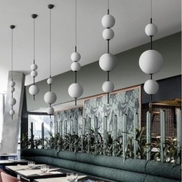 Lampada a sospensione LED moderna minimalista Magic Beans Molecule