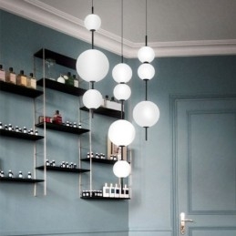 Lampada a sospensione LED moderna minimalista Magic Beans Molecule