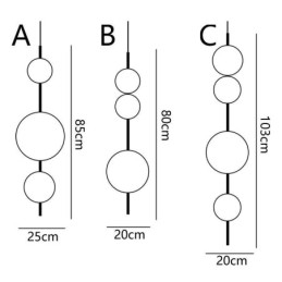 Lampada a sospensione LED moderna minimalista Magic Beans Molecule