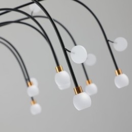 Lampada a sospensione Nordic creativa bianca naturale 14 luci