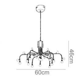 Lampada a sospensione Nordic creativa bianca naturale 14 luci